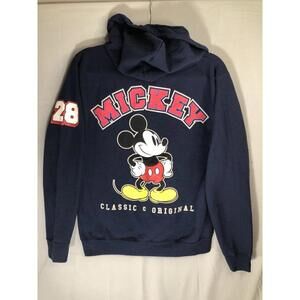 Disney Parks Hanes Collab Varsity Zip Hoodie Mickey Mouse Size Small Women’s